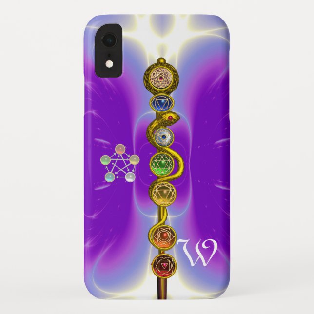 CAPA PARA iPhone, Case-Mate  CÁDICE DE ASCLEPIO 7 CHAKRAS, IOGA, ENERGIA ESPIRI (Verso)