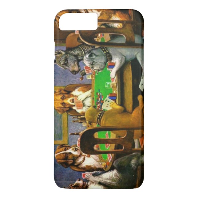 Capa Para iPhone, Case-Mate Cães Coolidge Jogando Poker (Verso)