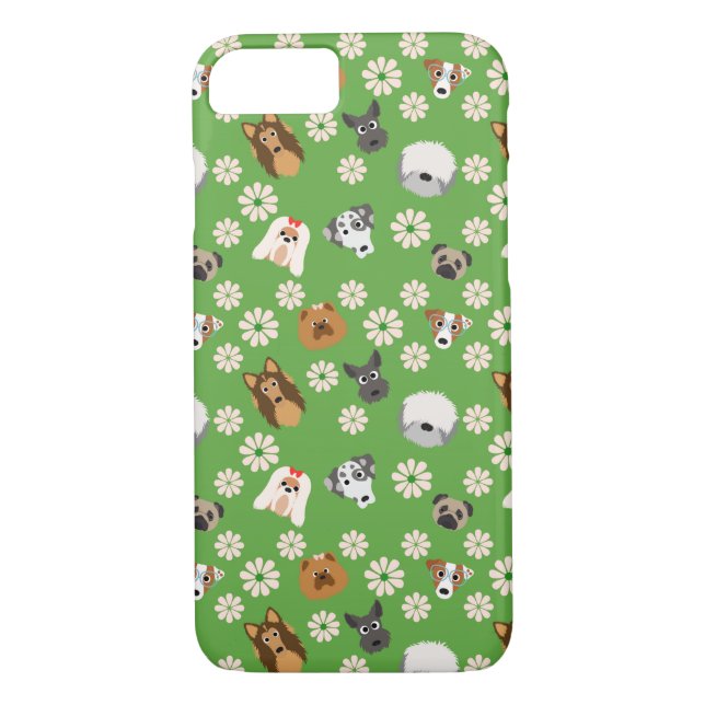 Capa Para iPhone, Case-Mate Cães & flores (Verso)