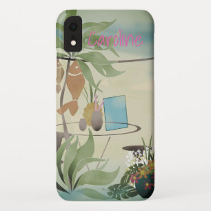 Capa Para iPhone Da Case-Mate Café bar de verão praia café dia sol sol