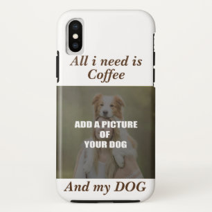 Capa Para iPhone Da Case-Mate Café e meu Travesseiro decorativo de Cachorro