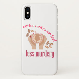 Capa Para iPhone Da Case-Mate Café me faz sentir menos assassino, citação engraç