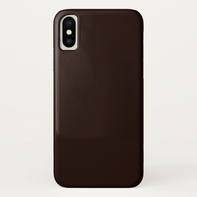 Capa Para iPhone, Case-Mate Café preto (Verso)
