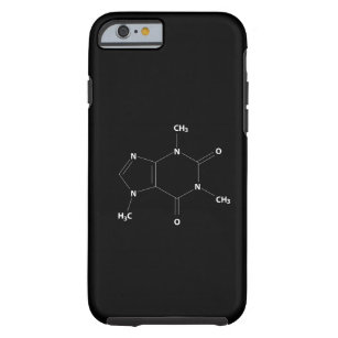 Capa Tough Para iPhone 6 Caffeine Molecule