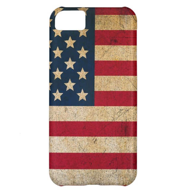Capa Para iPhone, Case-Mate Caixa afligida da bandeira americana (Traseira)