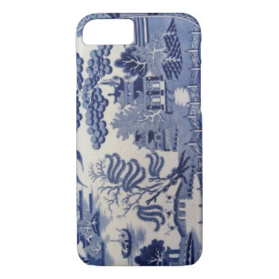 Capa iPhone 8/7 Caixa azul do século XIX tradicional de China do