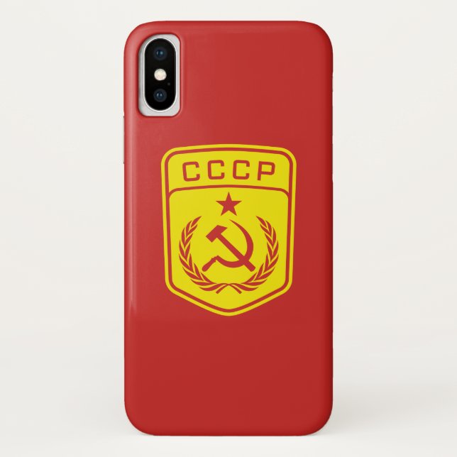 Capa Para iPhone, Case-Mate Caixa comunista do emblema de CCCP, iPhone X de (Verso)