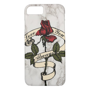 Capa iPhone 8/7 Caixa cor-de-rosa do telemóvel do mármore da