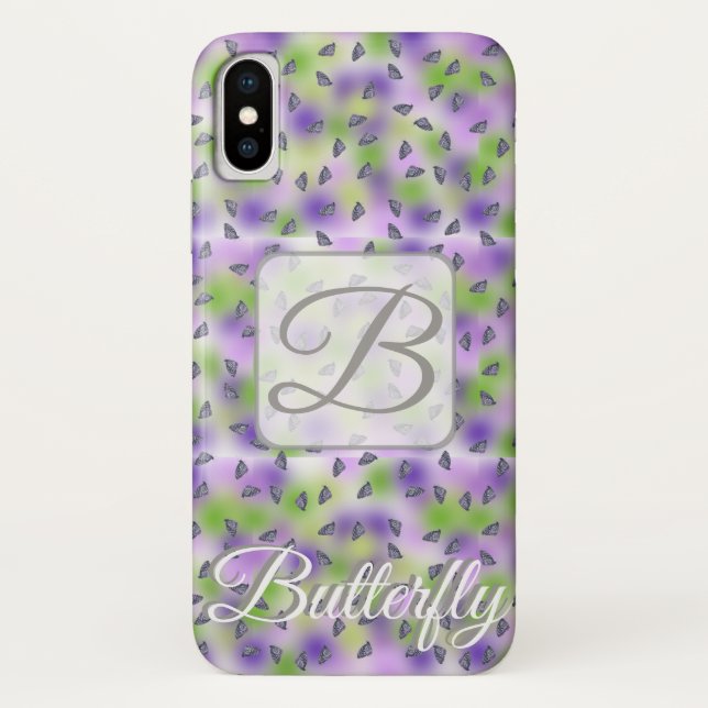 Capa Para iPhone, Case-Mate Caixa de Iphone x borboleta personalizada (Verso)