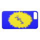 Capa Para iPhone, Case-Mate caixa do iPhone 7, azul e amarelo, personalizada (Verso (Horizontal))