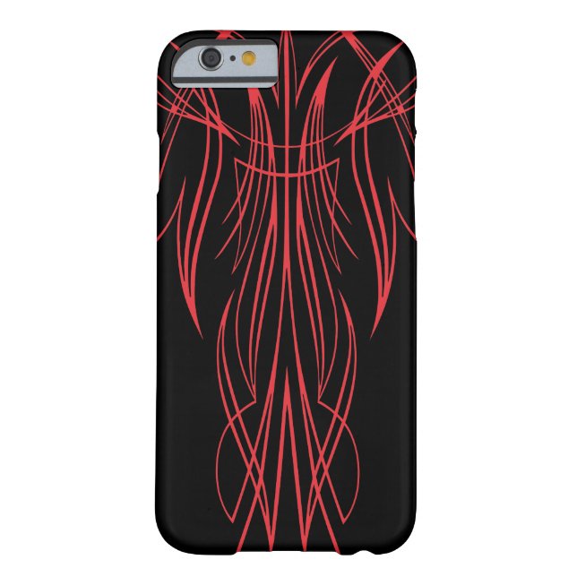 Capa Para iPhone, Case-Mate Caixa Iphone6 Pinstriped preta lisa (Verso)