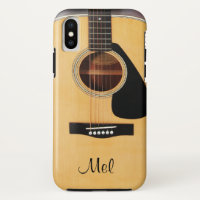 Caixa personalizada do iPhone X da guitarra