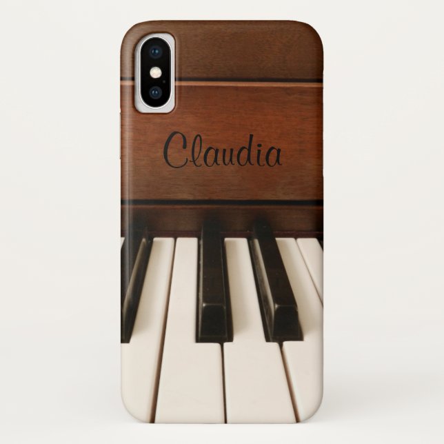 Capa Para iPhone, Case-Mate Caixa personalizada do iPhone X da música do piano (Verso)