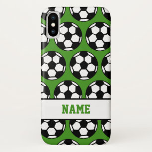 Capa Para iPhone X Caixa personalizada verde do iPhone 6 da bola de