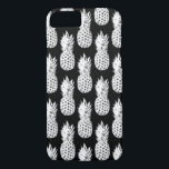 Capa Para iPhone Da Case-Mate Caixa preto e branco do iPhone 7 do teste padrão<br><div class="desc">Caixa preto e branco popular do iPhone 7 do teste padrão do abacaxi. Cobrir legal do telefone para amantes e coletores do abacaxi. Impressão da fruta do vintage para o smartphone. Igualmente disponível em outras marcas goste da galáxia de Samsung. Adicione seu próprio monograma ou nome opcionalmente.</div>