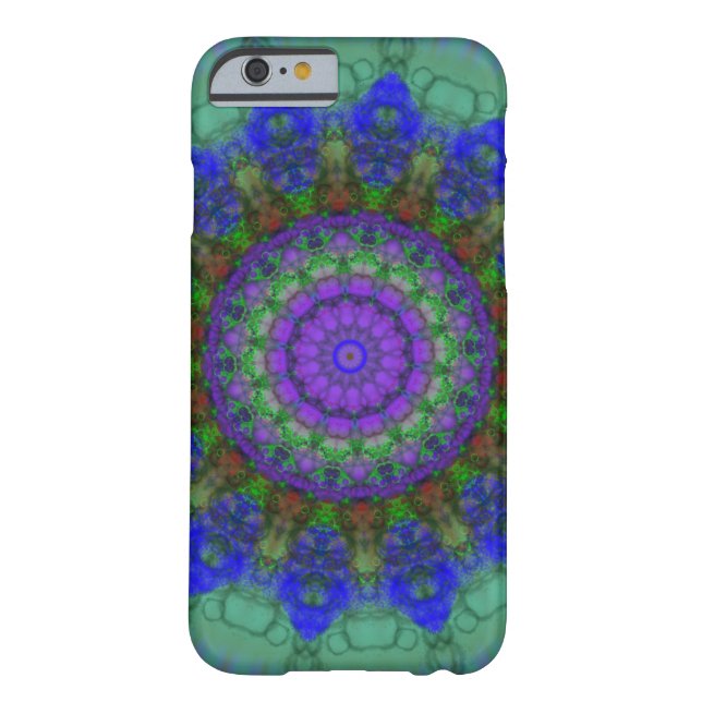 Capa Para iPhone, Case-Mate Caixa roxa do iPhone 6 da mandala da fantasia (Verso)