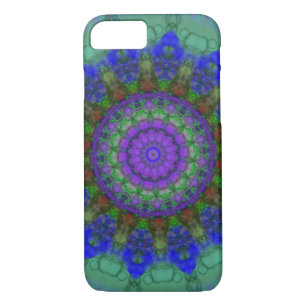 Capa iPhone 8/7 Caixa roxa do iPhone 7 da mandala da fantasia