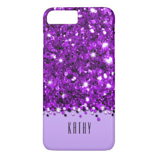 Capa Para iPhone Da Case-Mate Caixa Sparkly roxa glamoroso dos confetes do