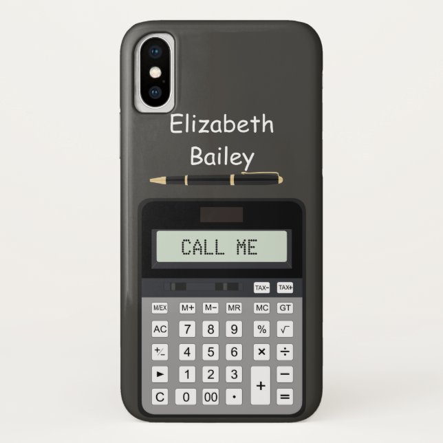 Capa Para iPhone, Case-Mate Calculadora e Caneta (Verso)