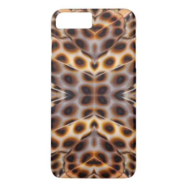 Capa Para iPhone, Case-Mate caleidoscópio de pena de faisão marrom (Verso)