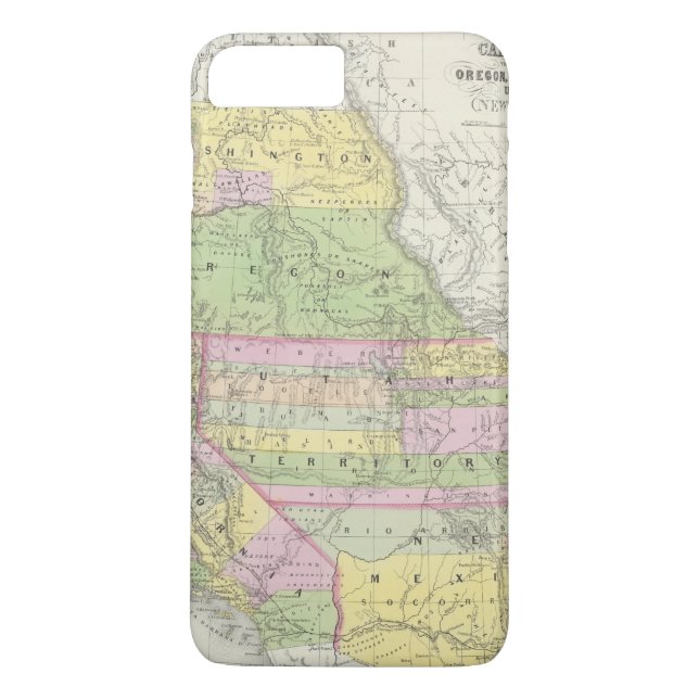 Capa Para iPhone, Case-Mate Califórnia, Oregon, Washington, Utá, New mexico 6 (Verso)