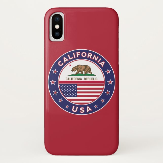 Capa Para iPhone, Case-Mate California Phone Case (red version) (Verso)
