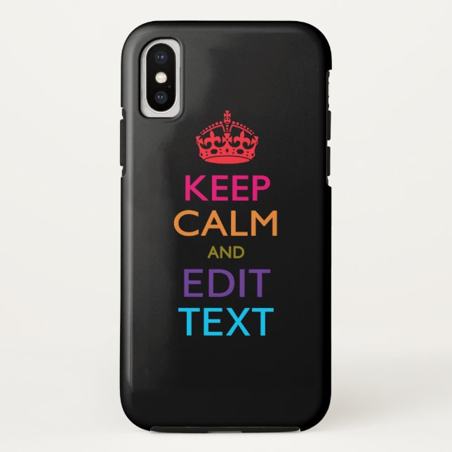 Capa Para iPhone, Case-Mate CALMA DE MANUTENÇÃO Personalizada E Editar Várias  (Verso)