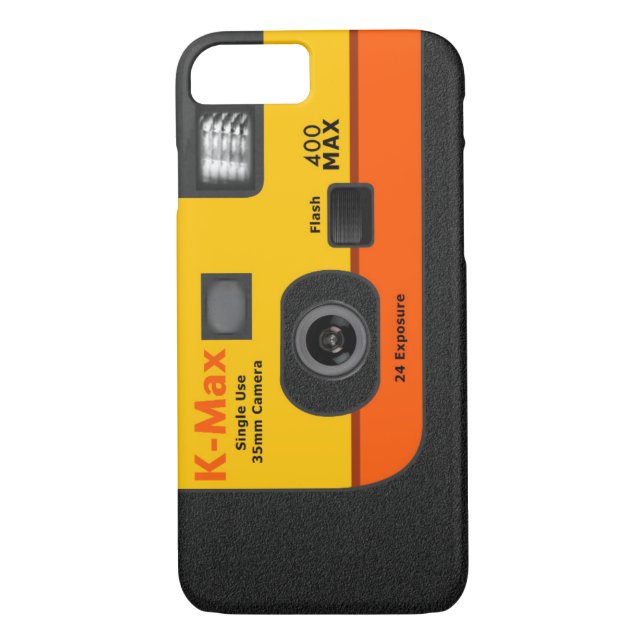 Capa Para iPhone, Case-Mate Câmera descartável - laranja I6 (Verso)