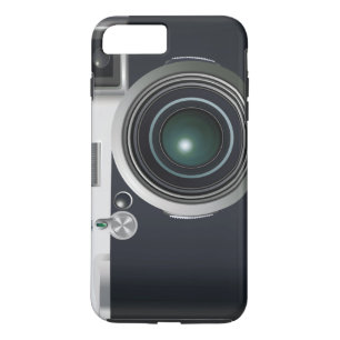 Capa iPhone 8 Plus/7 Plus Câmera preta antiga