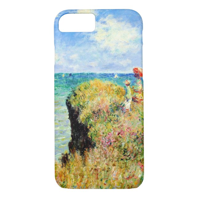 Capa Para iPhone, Case-Mate Caminhada de Clifftop em Pourville por Claude (Verso)