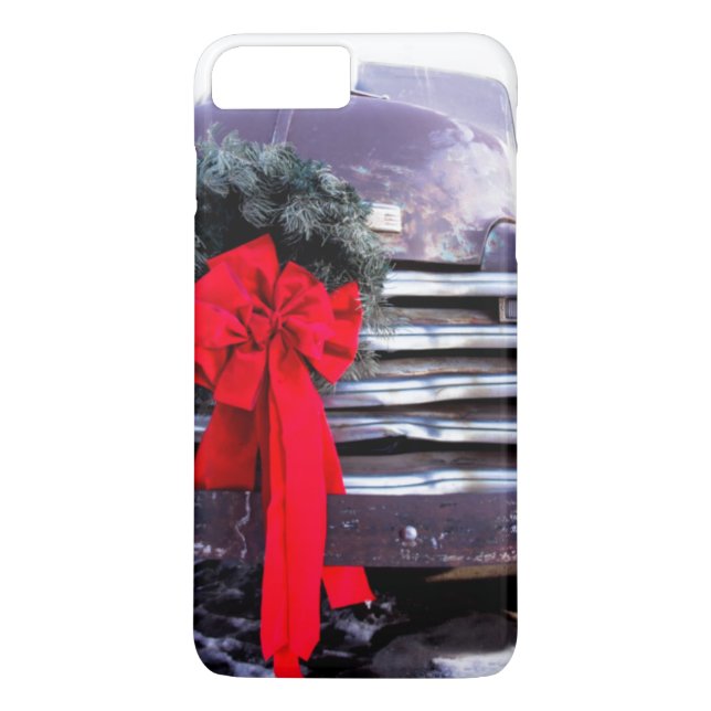 Capa Para iPhone, Case-Mate Caminhão Antigo com Grinalda de Natal Festiva (Verso)