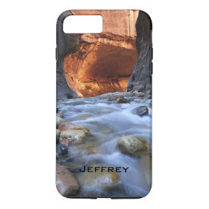 Capa iPhone 8 Plus/7 Plus Caminho, Nome, Zion Narrows, Utah, Cliff Vermelho,