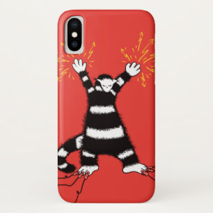 Capa Para iPhone Da Case-Mate Camisa elétrica engraçada do gato com um caráte