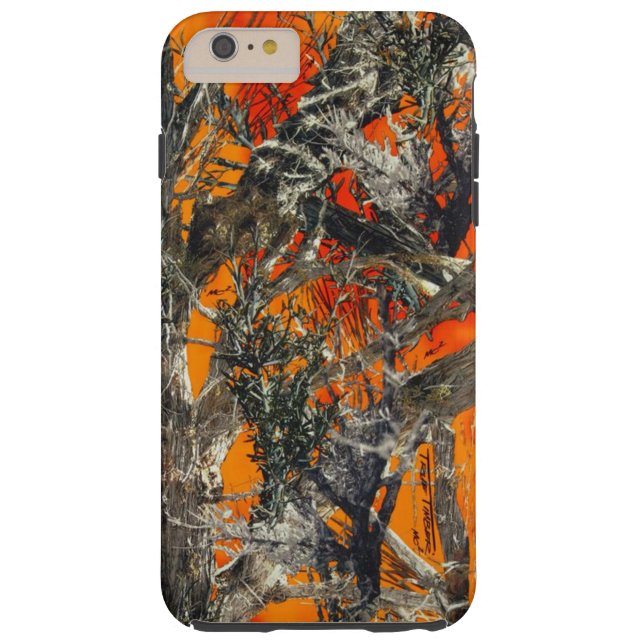 Capa Para iPhone, Case-Mate Camo alaranjado pesado (Verso)