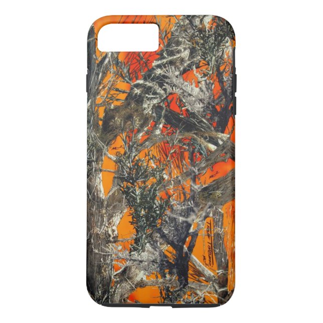 Capa Para iPhone, Case-Mate Camo alaranjado pesado (Verso)