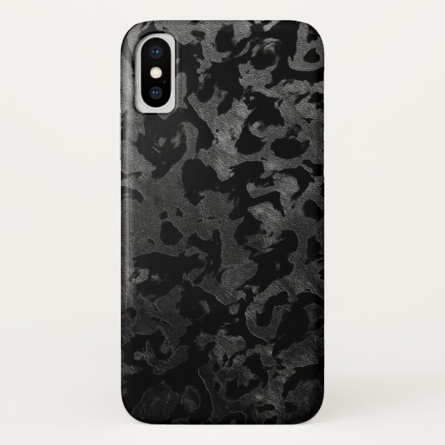Capa Para iPhone, Case-Mate Camo moderno - Cinzas pretas e escuras - camuflage (Verso)
