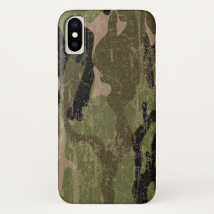 Capa Para iPhone X Camo verde desvanecido