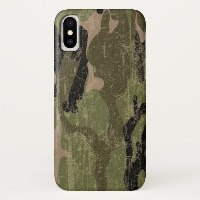 Capa Para iPhone, Case-Mate Camo verde desvanecido (Verso)