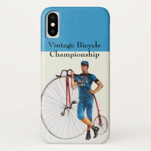 Capa Para iPhone X Campeonato de Bicicleta Vintage
