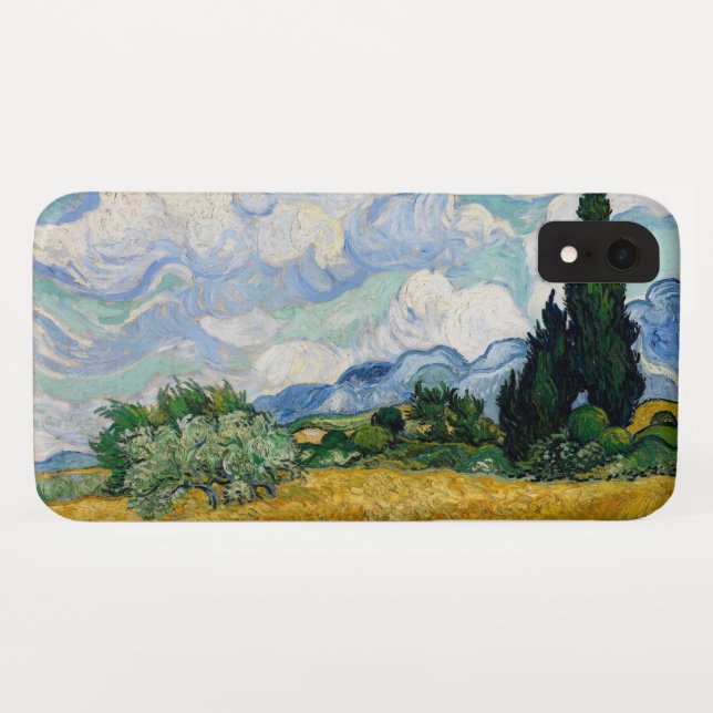 Capa Para iPhone, Case-Mate Campo de trigo com ciprestes (Verso (Horizontal))
