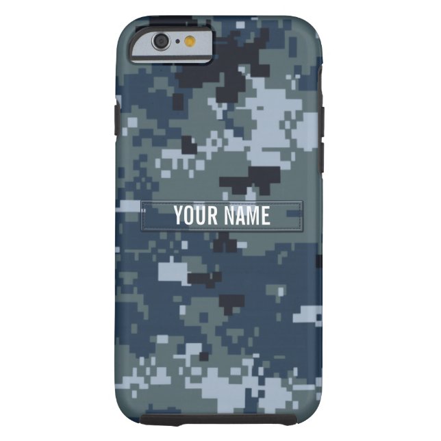 Capa Para iPhone, Case-Mate Camuflagem do marinho NWU customizável (Verso)
