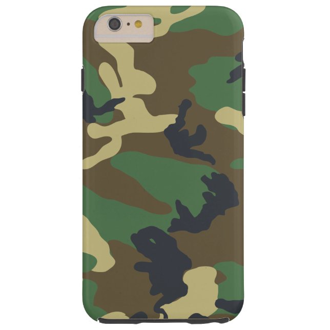 Capa Para iPhone, Case-Mate Camuflagem verde da floresta (Verso)