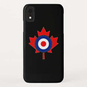 Capa Para iPhone Da Case-Mate Canadiano Maple Leaf Roundel Mod em preto