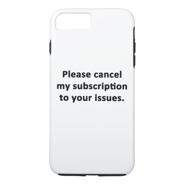 Capa Para iPhone, Case-Mate Cancele minha assinatura dos seus problemas (Verso)