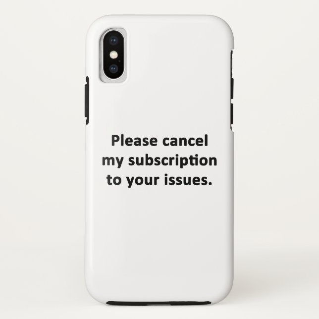 Capa Para iPhone, Case-Mate Cancele minha assinatura dos seus problemas (Verso)