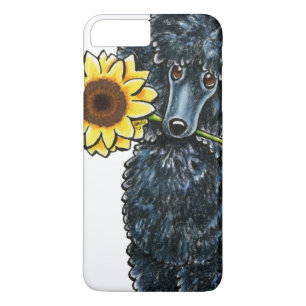 Capa iPhone 8 Plus/7 Plus Caniche diminuta preta ensolarada