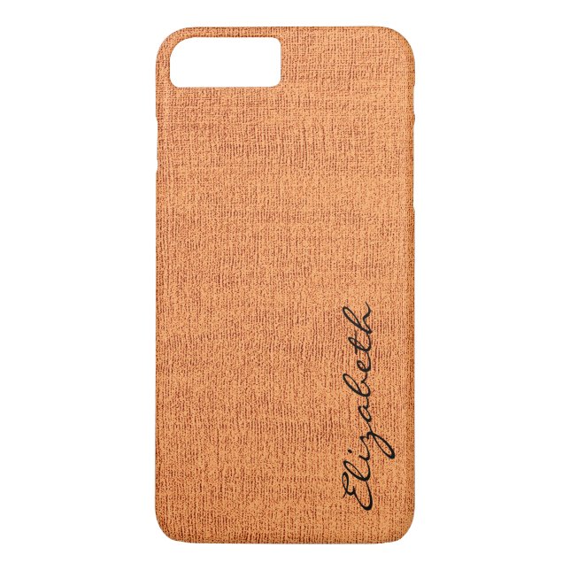 Capa Para iPhone, Case-Mate Canvas Elegante Laranja (Verso)
