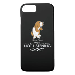 Capa iPhone 8/7 Cão de Basset Hound - ouça-se que você mim apenas