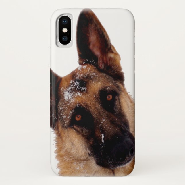 Capa Para iPhone, Case-Mate Cão de german shepherd bonito (Verso)
