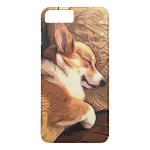 Capa iPhone 8 Plus/7 Plus Cão do Corgi de Galês do Pembroke do sono